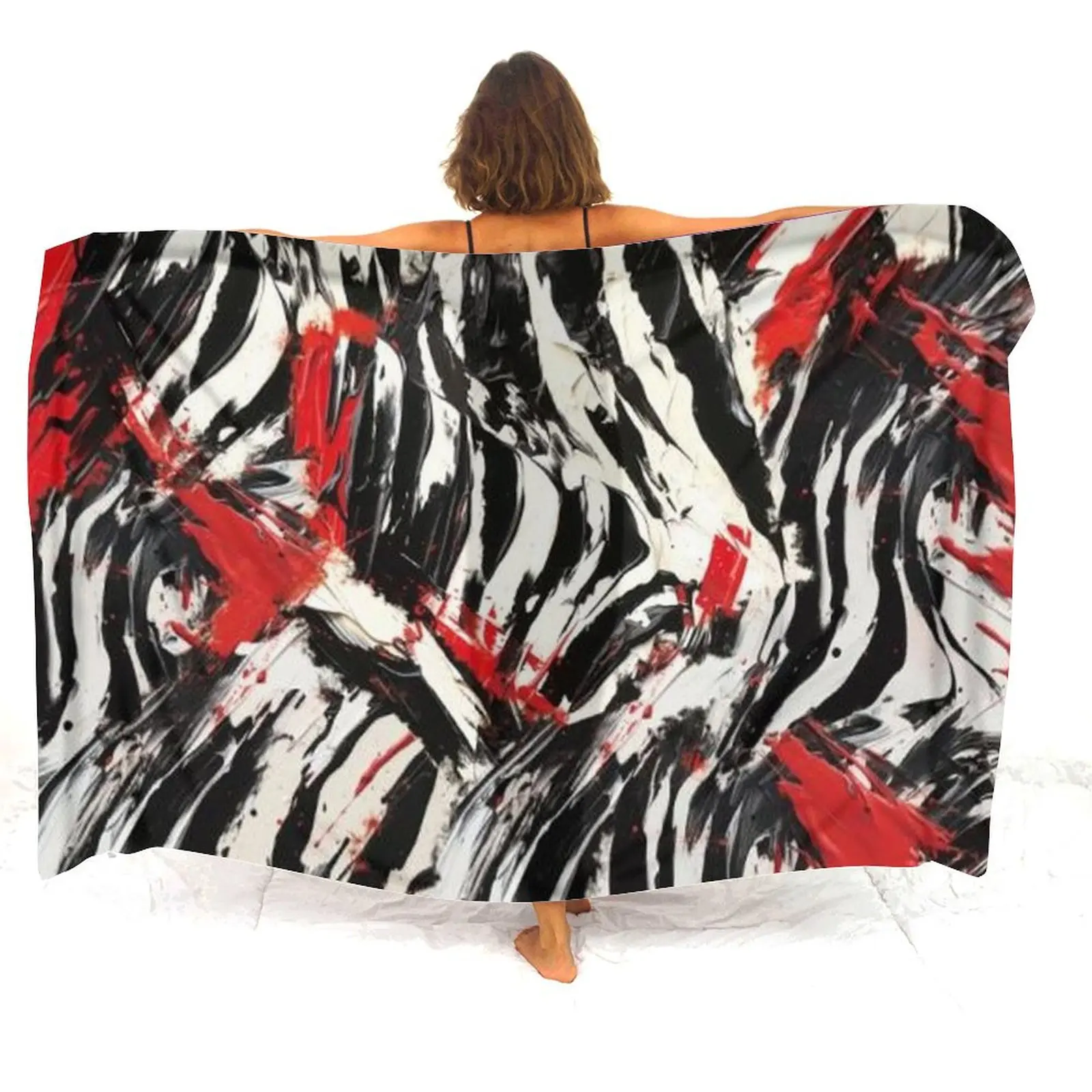 

Большой пляжный салон, женские фартуки-саронг, пляжные шали, настраиваемые узоры, легкие материалы, необходимые для отпуска