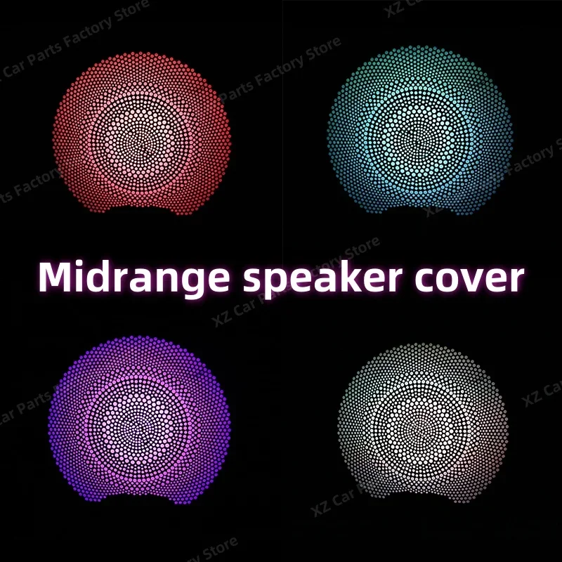 Led Car Door Luminou Speaker Cover For Mercedes Benz W205 X253 W213 W238 C/glc/e-class Coupe Cover Decoration Ambient Light