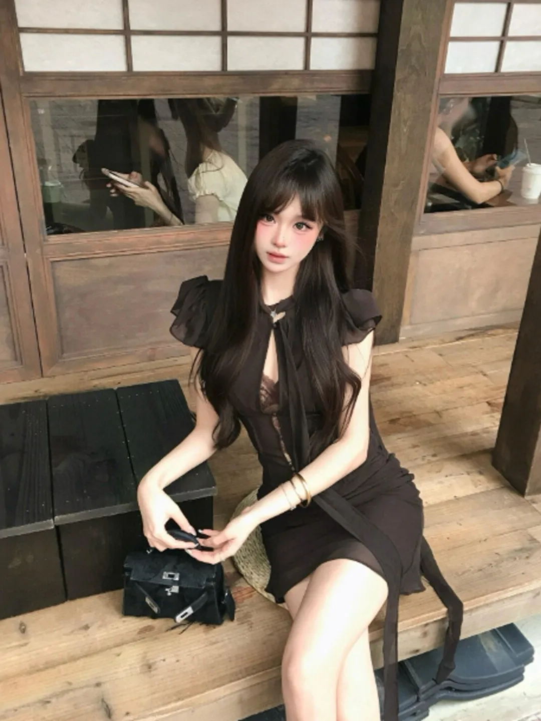 

Elegant Two-Piece Set Fish Tail Skirt Breathable Summer Fashion Casual Versatile High Waist Cotton Inner Liner Slim Fit T-Shirt