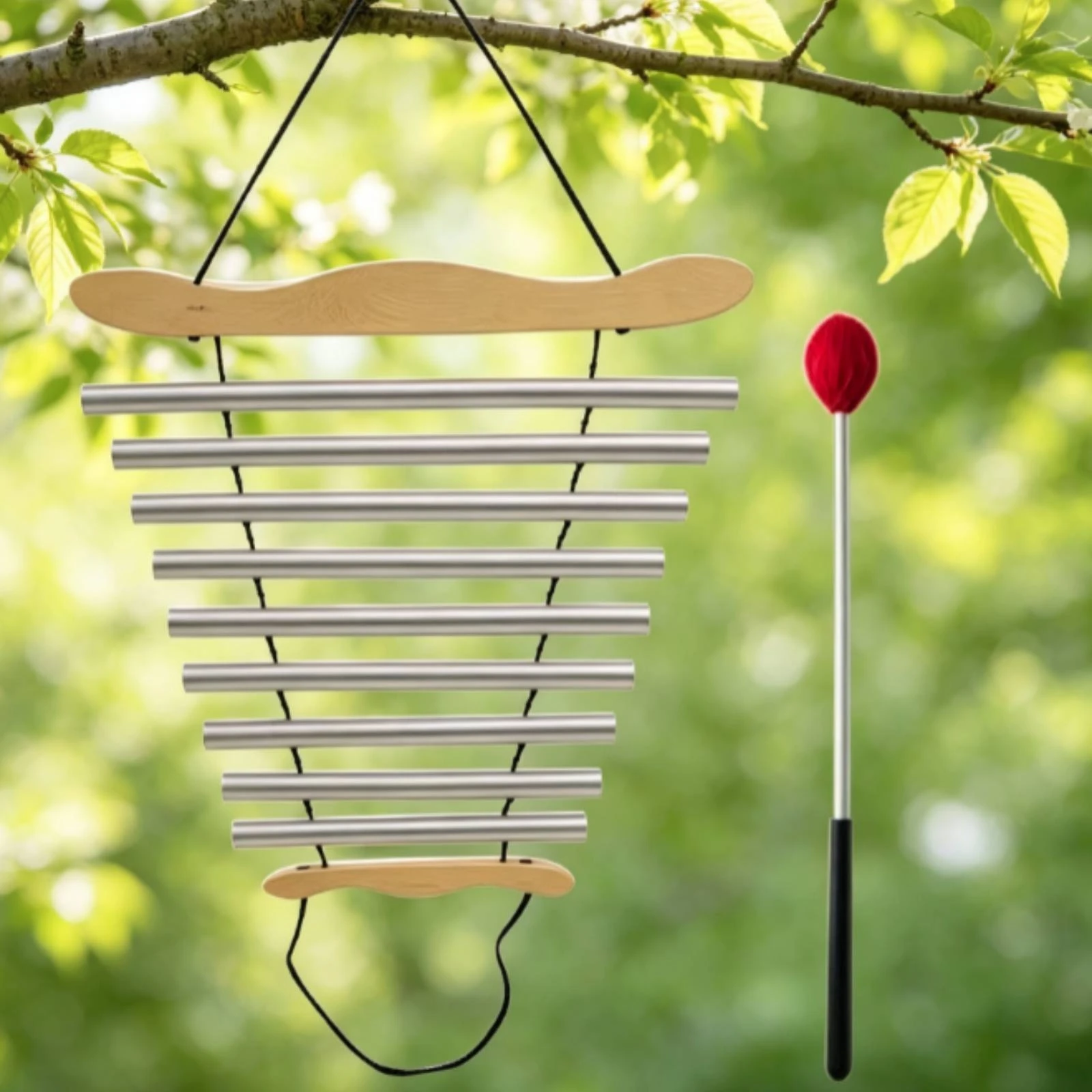 Sino de Vento Horizontal de 9  - Musical Instrument Chimes avaliação e preço