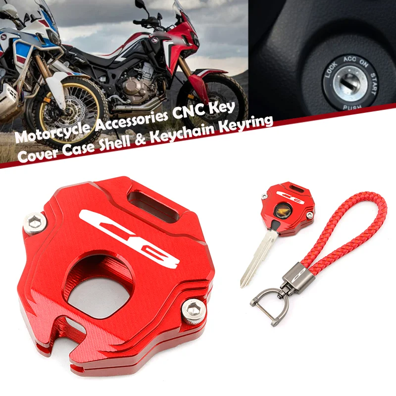 Motorcycle Key Cover Case Shell & Keyring Keychain For HONDA CB125R CB650R CB500X CB500F CB1100 CB1000R CB 650R 500X 500F 1000R