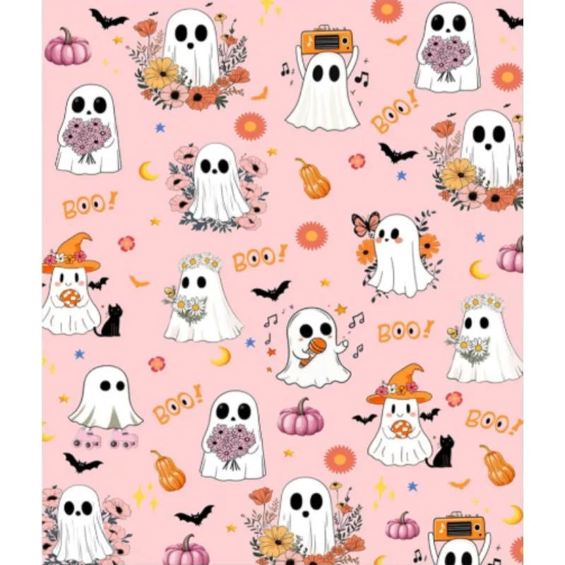Couverture fantôme d'Halloween, couverture amusante en forme de citrouille d'Halloween, adaptée au canapé-lit ou une chaise, couverture décorative