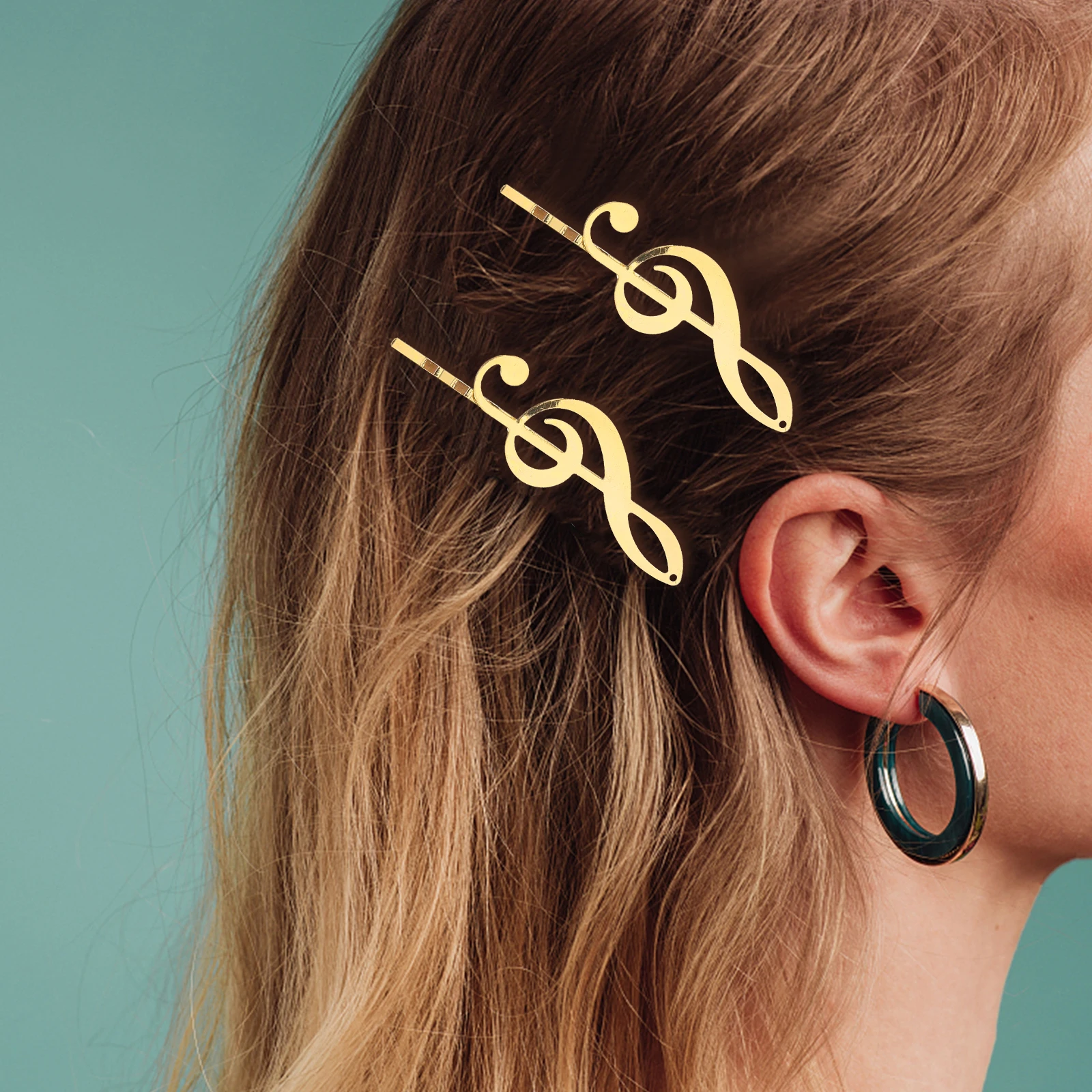 

Unique Musical Design Hair Clip Alloy Barrette Women Girls Hair Accessories Perfect Gift For Friends