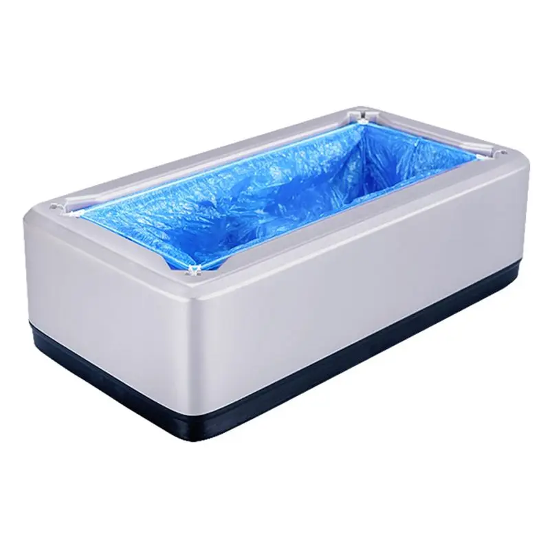 

Портативная автоматическая машина для надевания бахил ABIY: одноразовые водонепроницаемые бахилы для офиса и дома, использование без помощи рук