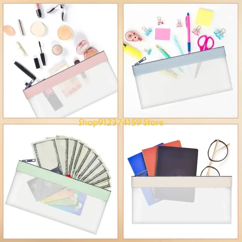 

G5AE Multipurpose Money Bags with Zippers for Cash,Clear Deposit Bags,Money Pouches with Zippers Bag,Cash Bag,Gifts