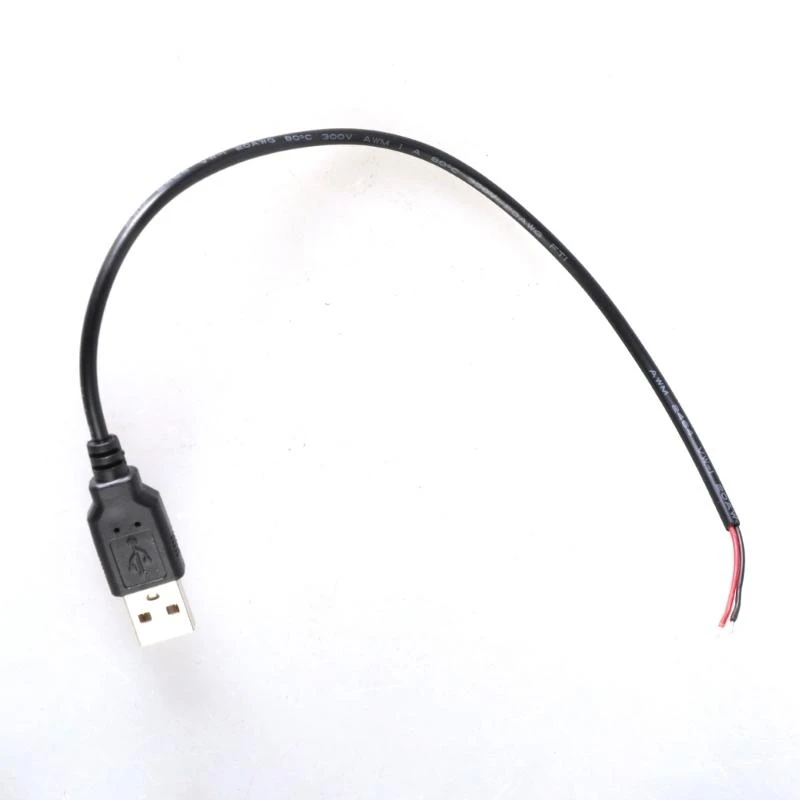 Mężczyzna USB do 2Pin Power Exter Linia Kabel Męs