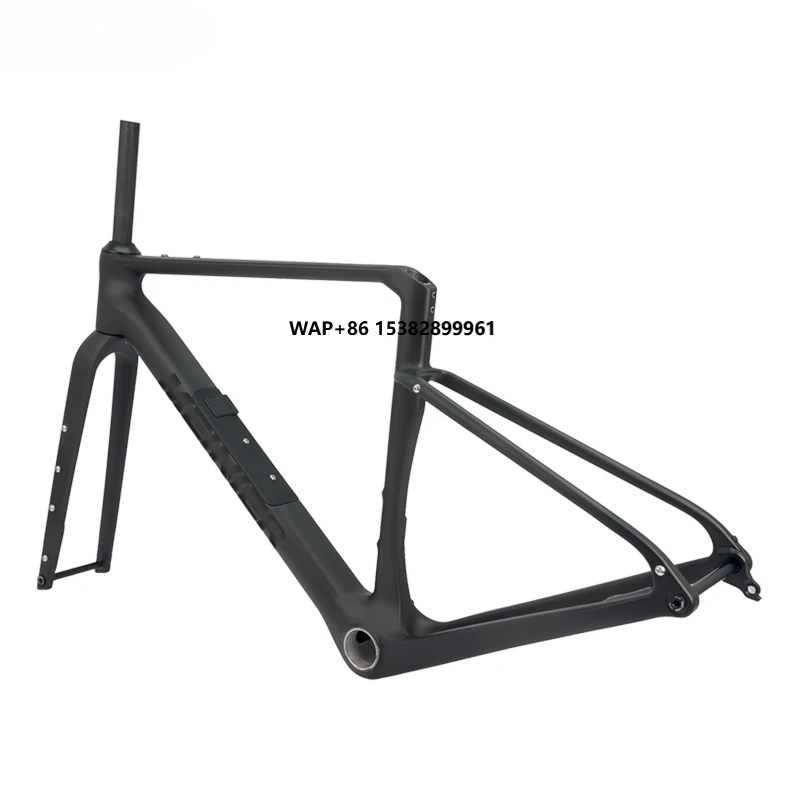 

Новая карбоновая рама для гравийного велосипеда с ящиком для инструментов, легкая, с дисковыми тормозами, карбоновая рама для шоссейного велосипеда, сквозная ось 142x12 мм UDH