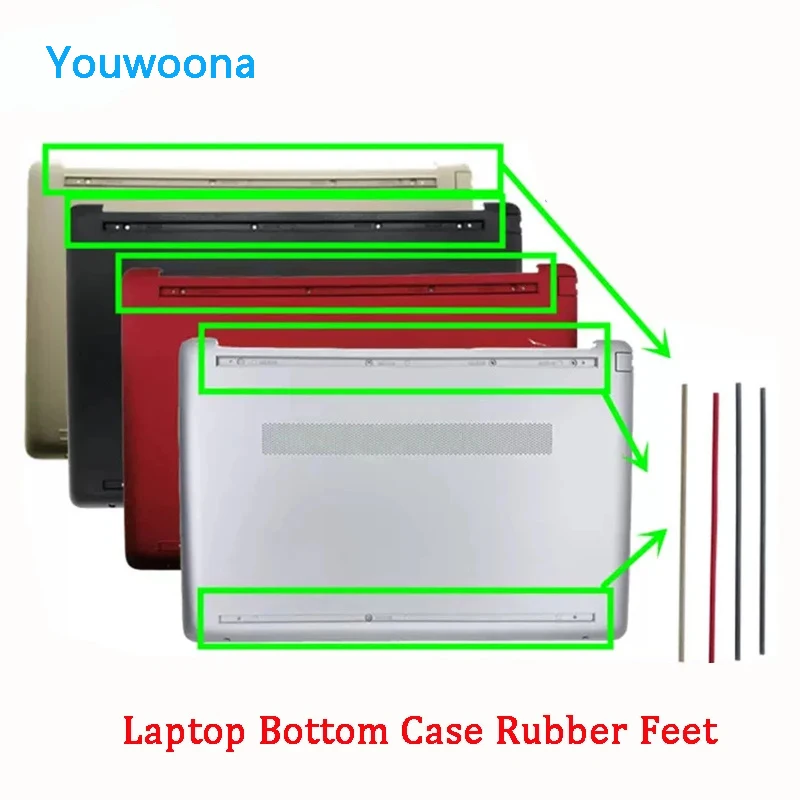 NEW Original Laptop Bottom Case Rubber Feet MAT Corner Mat For HP 15S-GR DY DR 15-DW 15T-DW 15-GW 15Z-GW 250 255 256 G8 G9