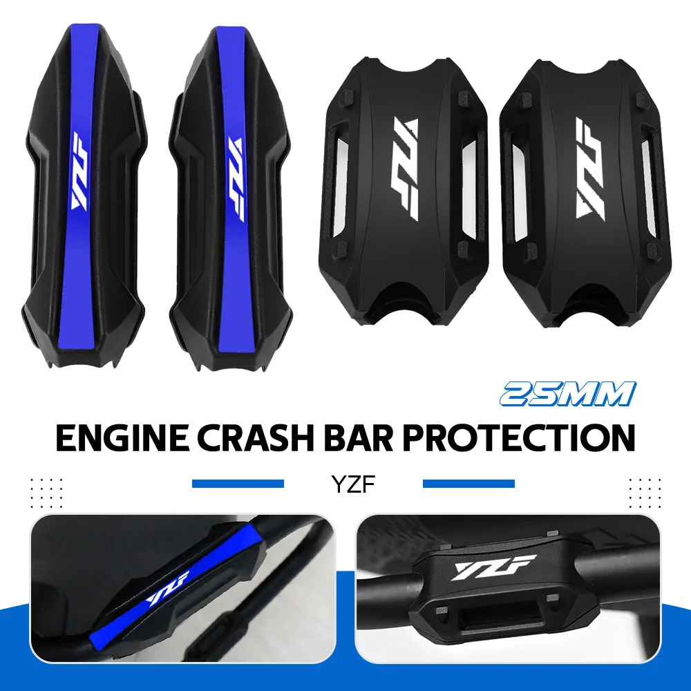 

For YAMAHA YZF R1 R3 R6 R7 R25 V3 R125 R1M YZFR1 YZFR6 YZFR3 Engine Protection Guard Bumper Decorative Block Crash Bar 25MM