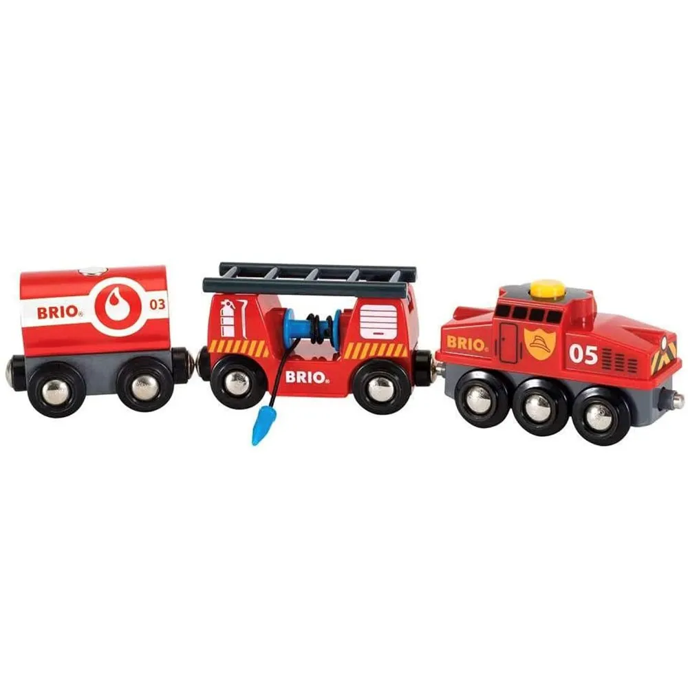 BRIO World Fire & Rescue Rescue Fire Train for Kids Age 3 Years Up - Compatible With All Railway Sets and Accessories Visit the