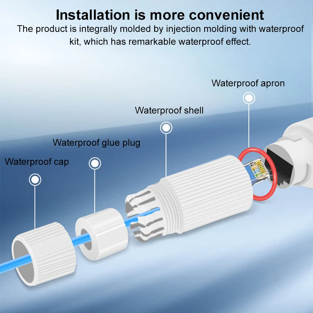 Разветвитель POE от 48 В до 12 В, водонепроницаемый кабель POE IEEE802.3af/at, совместимый кабель-адаптер Ethernet для IP-камеры AP Voip Phone и многого другого