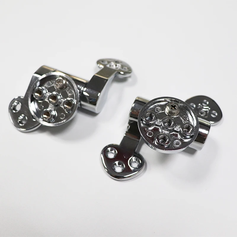 Zinc Alloy Toilet Seat Hinge Flush Toilet Cover Mounting Connector Toilet Lid Hinge Replacement Toilet Seat Mounting Fittings