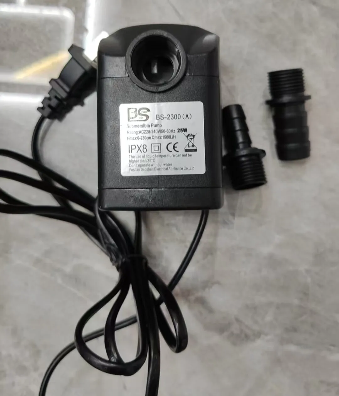 Silent LED Circulation Water Pump, Mini Fountain Oxygen Water Pump for Rockery Bonsai Fish Tank Garden Pool Decor