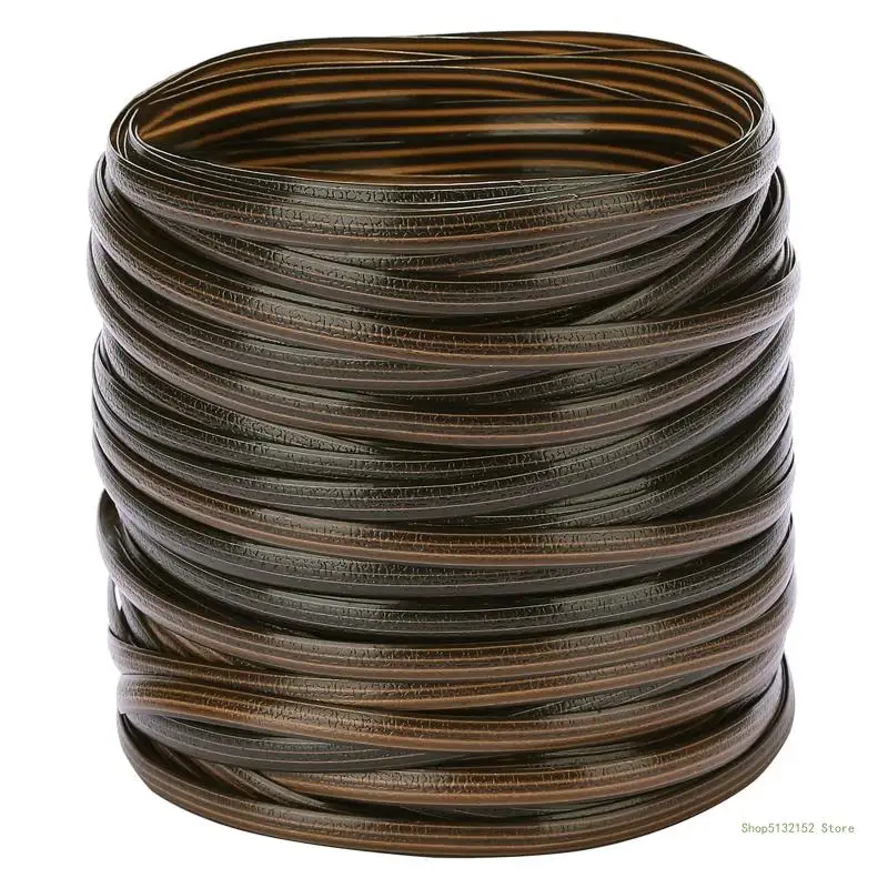 

QX2E 220ft Wicker Repair Material Flat Ribbon for Garden Patio Furniture Rattan Chair