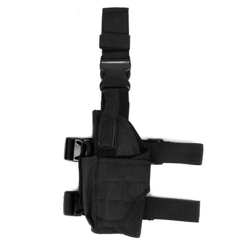 Camouflage Drop Leg Utility Pouch Adjustable Thigh and Belt Bag for Outdoor Training Tools and Everyday Gear view 2