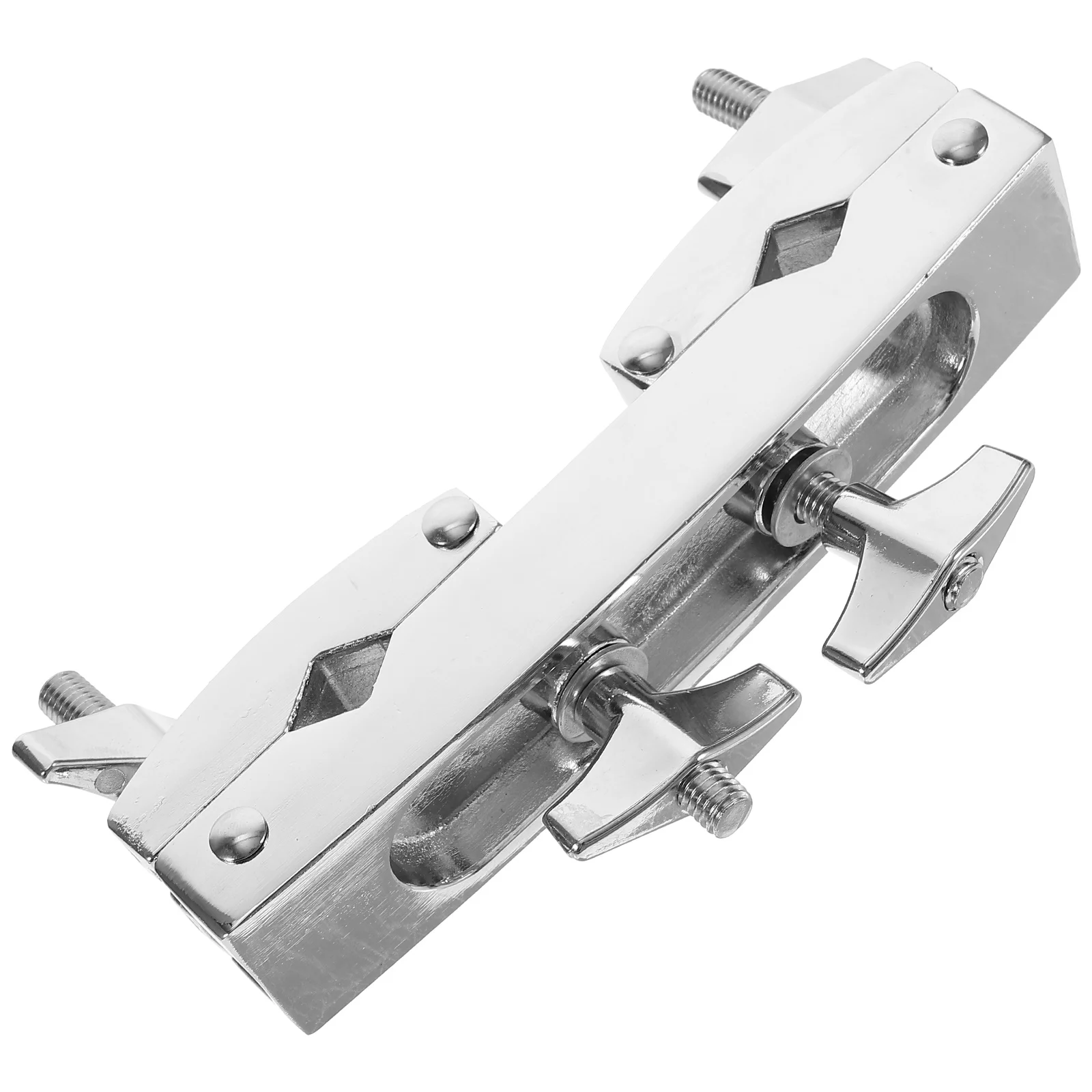 

Cowbell Mount Holder Strike Plate Accessories Silver Metal Clip for Set Bass Drum Kit Cowbell Fixing Clamp Mounting Clamps Drum