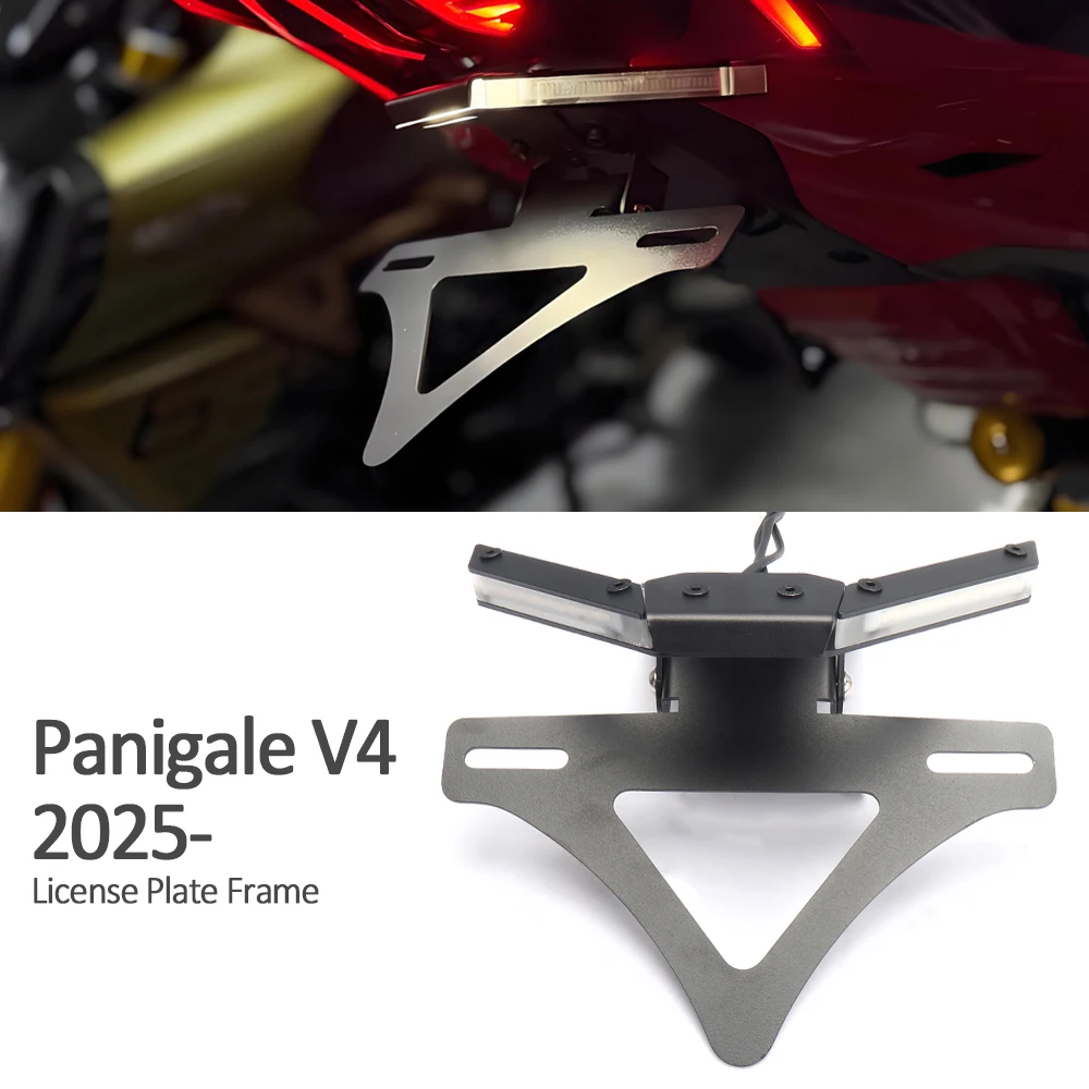 

Задний хвост мотоцикла, аккуратное крыло, лицензия для Ducati Panigale V4 2025, держатель рамки номерного знака, кронштейн
