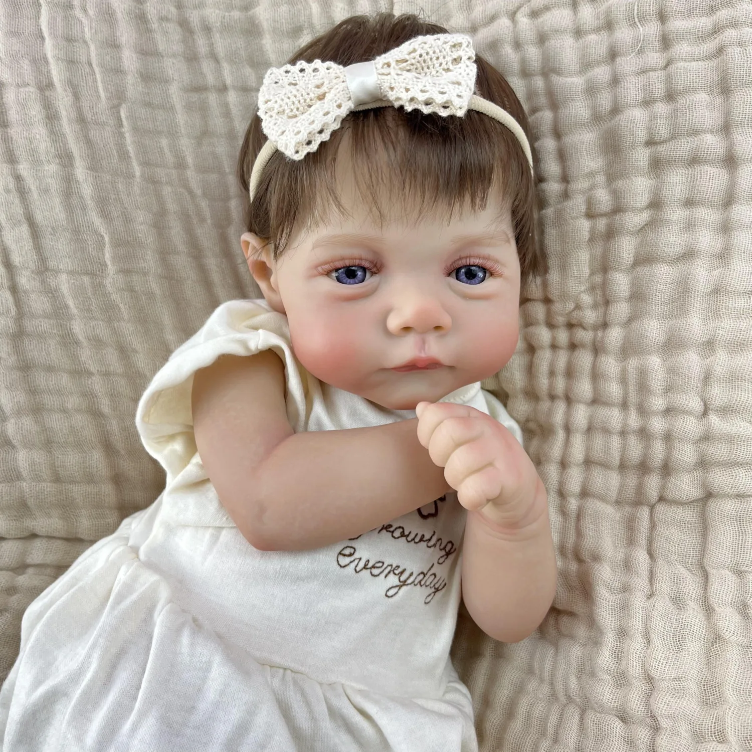 

Реалистичная кукла-реборн 48 см, виниловые конечности, тканевое тело, модная кукла для детей, подарок на день рождения, игрушка для дома и сна для девочек