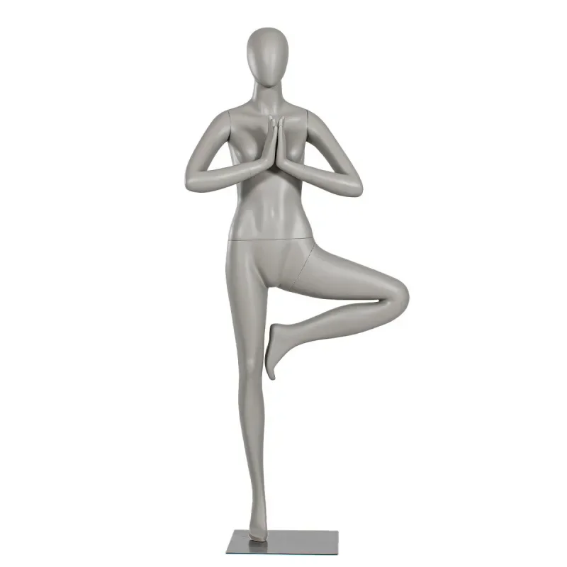 Yoga model props, full body model display stand, women's trouser leg model sports half body
