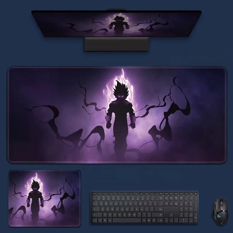 Oversized Dragon Ball Computer Keyboard Pad Son Goku Leather Mouse Pad Animation Non-slip Pad Game E-sports Special Table Mat