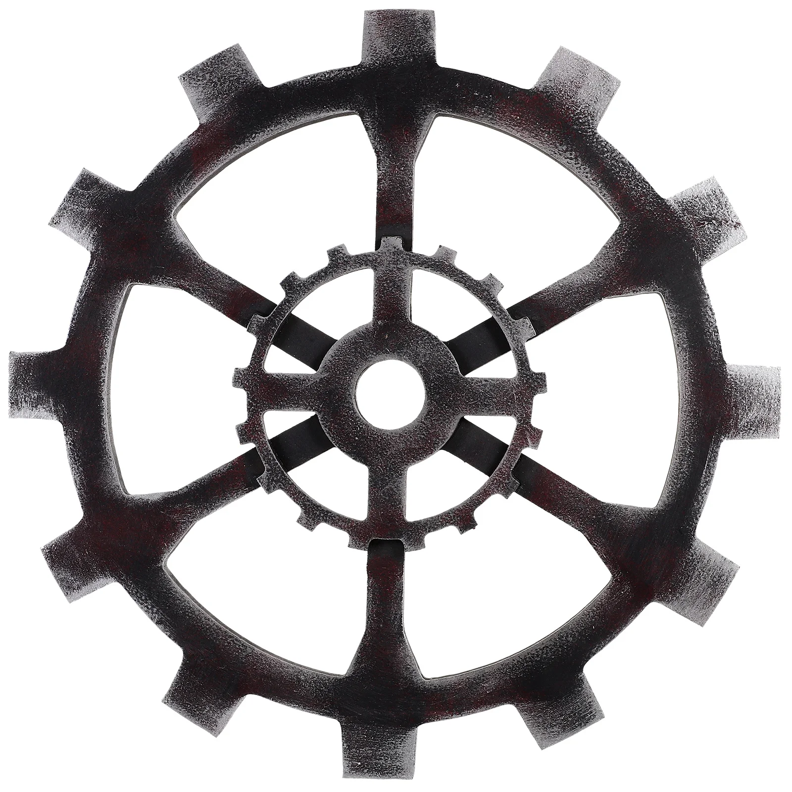 

Small Vintage Wooden Gear Ornament Wood Gear Wall Art Industrial Style Hanging Decoration for Home Bar Bedroom Living