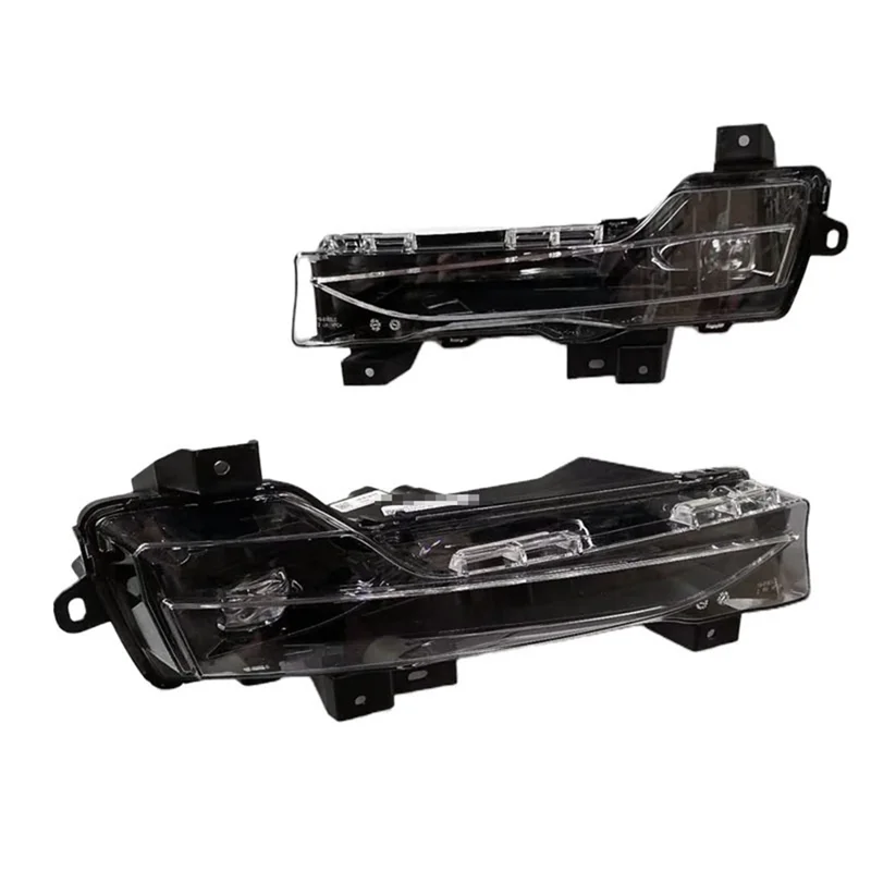 

1 Pair Front Fog Lamp Assembly Daytime Running Light Black Plastic For Tesla Model 3/Y 1077395 1077396 1077395-00 1077396-00