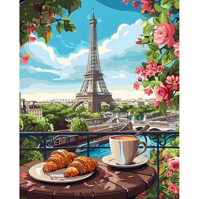 

GATYZTORY Diy Painting By Numbers Acrylic Paint Picture With Numbers Landscape On Canvas Drawing By Numbers Decor Gift Diy Ideas