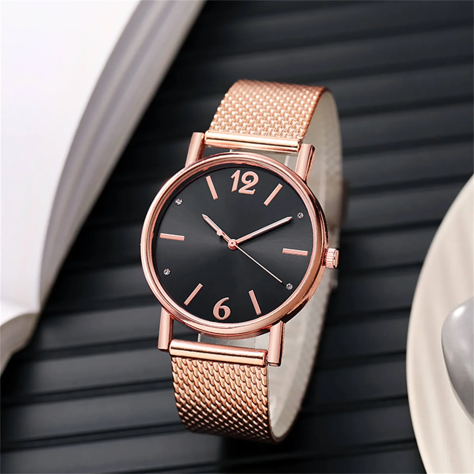 Ladies Casual Digital Wristwatches Montre Femme 2024 Luxury Stainless Steel Watch For Women Quartz Mesh Strap Watches