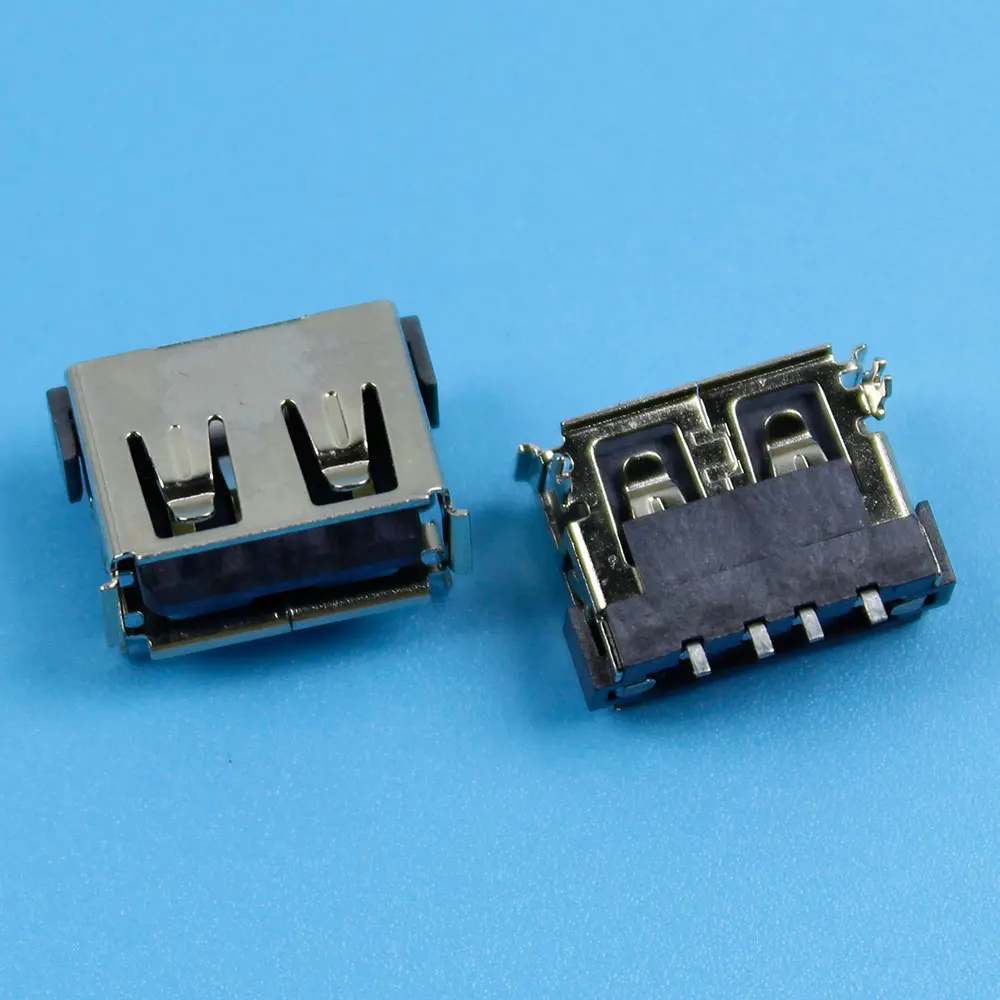 SMD USB Type A Female Jack 4PIN AF 10.0 PCB Mount Socket Connector 90 Degree Harpoon 4P Patch DIY Repair Phone Toy Parts