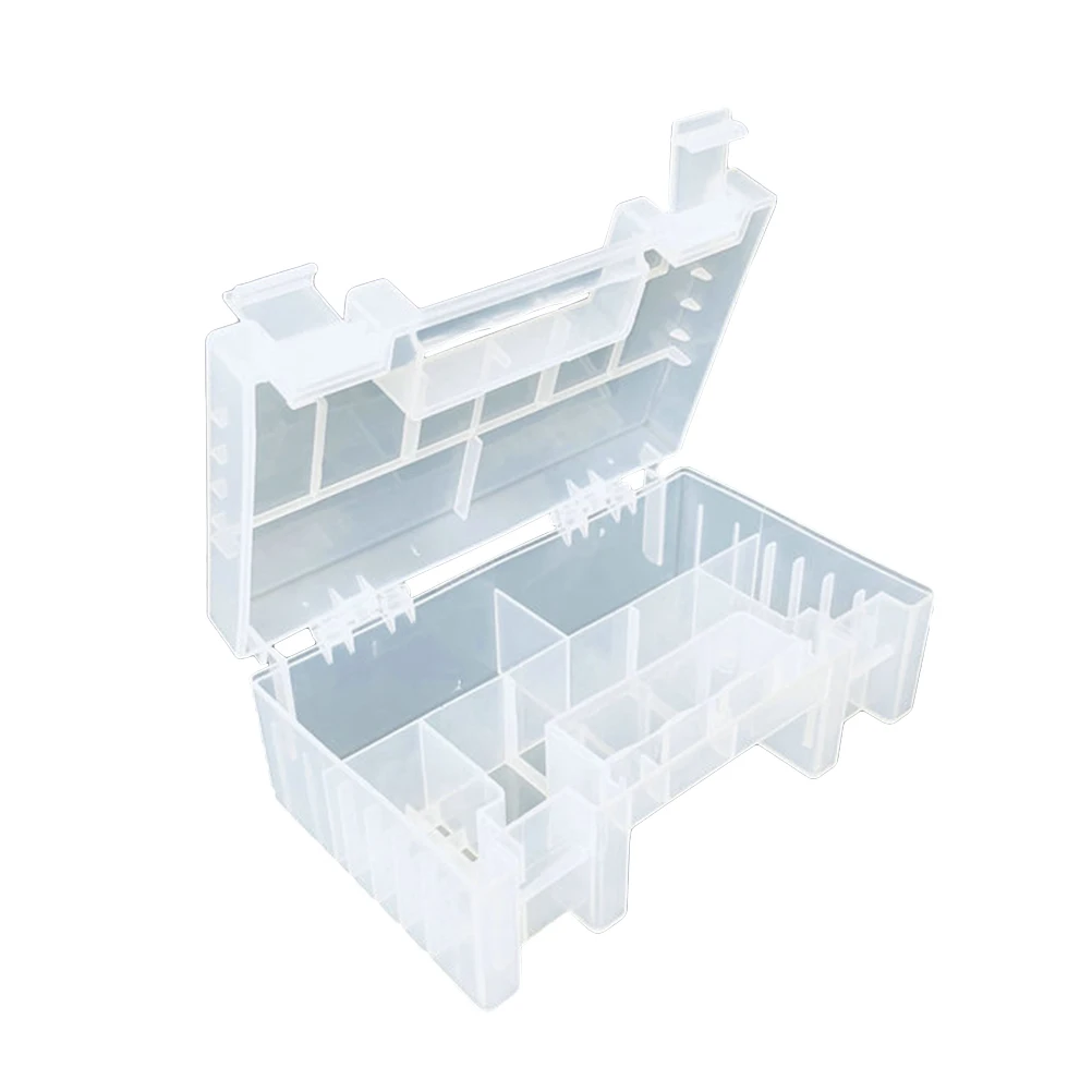 

Multifunctional Plastic Transparent Storage Holder Box 18650 Finishing Box