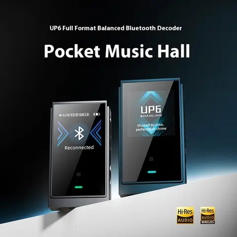 Shanling UP6 Trådlösa Bluetooth-hörlurar Avkodningsförstärkare Dubbel ES90690 DAC XMOS XU316 USB Chip Balance 4.4 Anpassad Avkodare 12 best sales julafton - №12