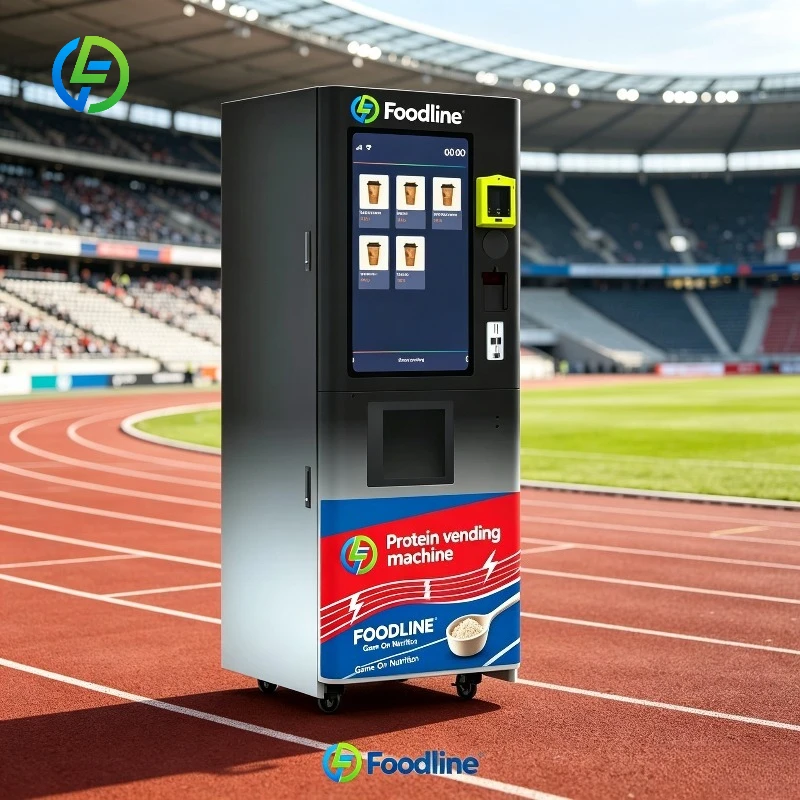 Fully Automatic Protein Powder Dispenser with Auto-Cup Drop & Cold/Hot Function and 100 Pcs Cup Capacity