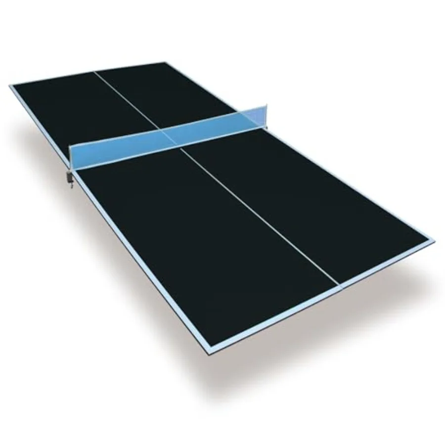 

8×4ft Black Mid-Size Ping Pong Conversion Top Foldable and Portable Table Tennis Table Top for Indoor Games