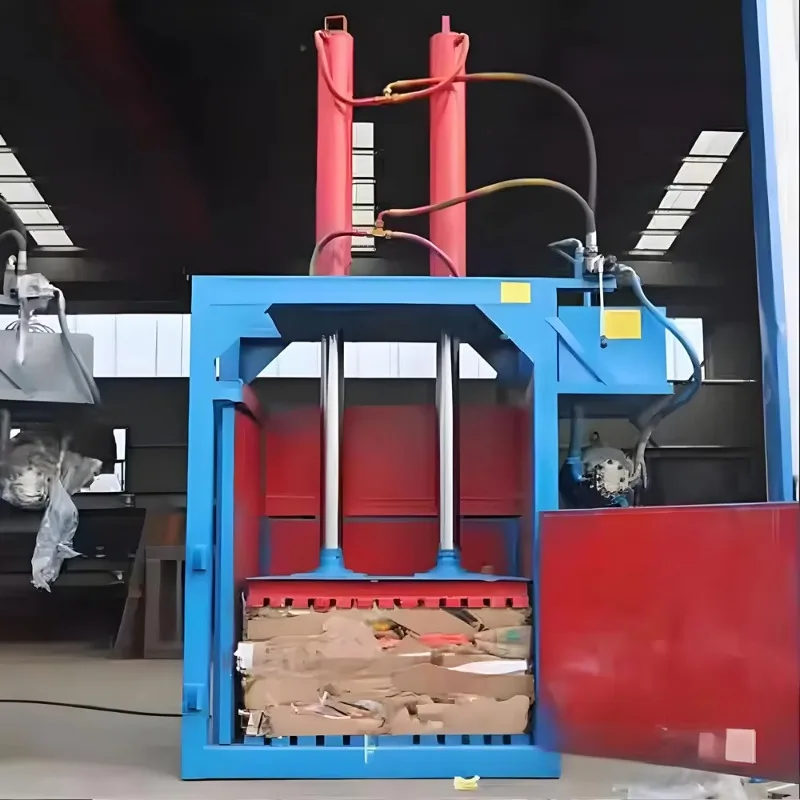Vertical Baler Machine Low Price | Hydraulic Waste Compressor for Paper Plastic Aluminum | Chinese Factory Direct Supply
