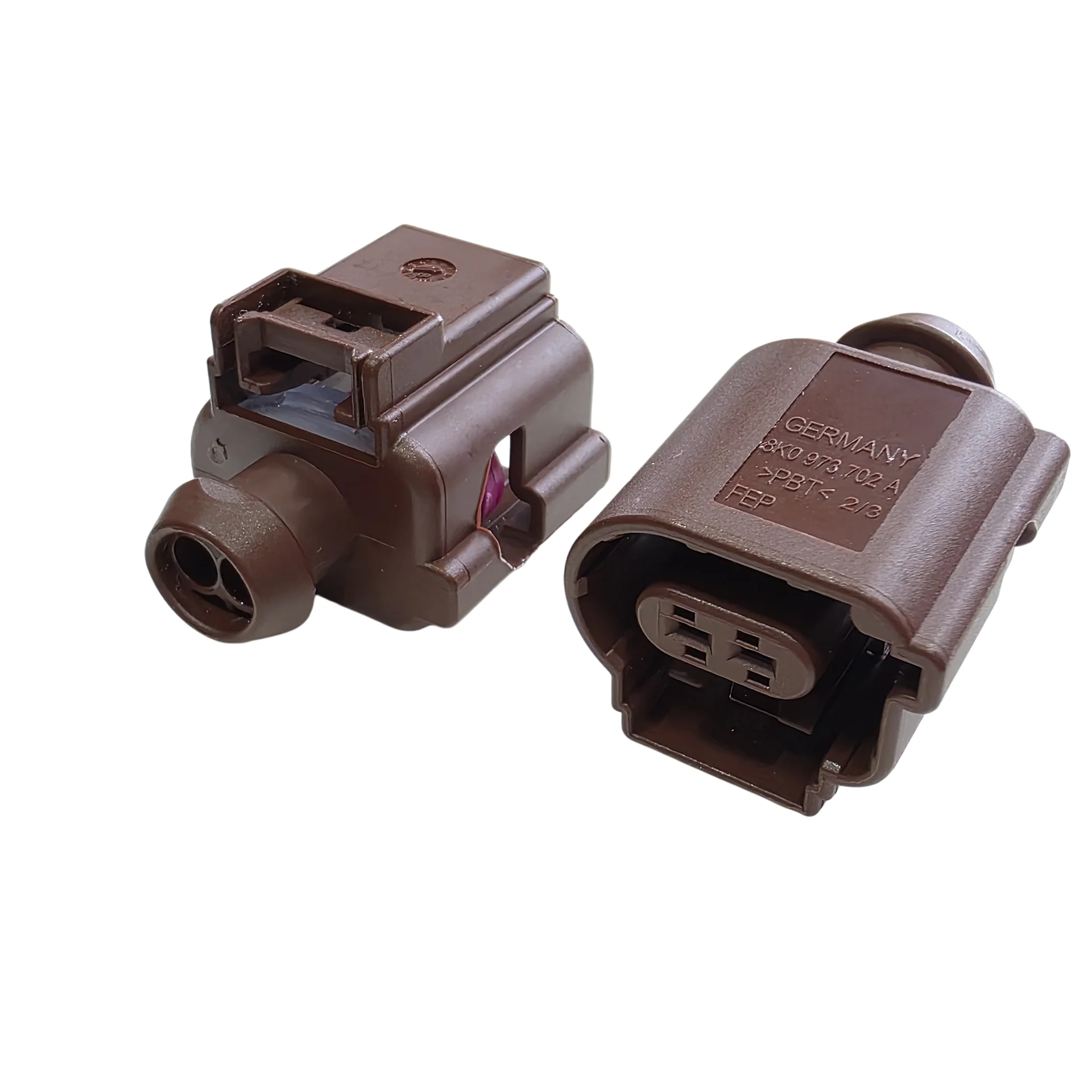2 Pin Connector Plug Automobile Connectors Parts Waterproof 8K0 973 702 A Exhaust Temperature Sensor Connector Plug