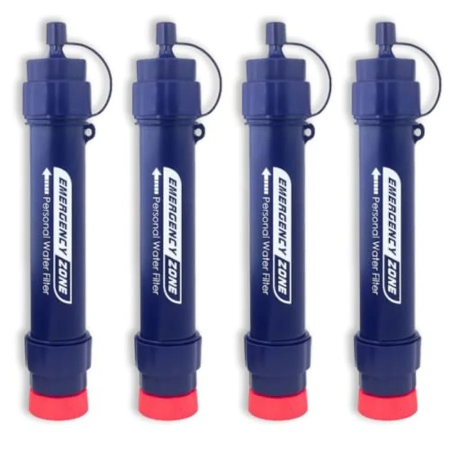 Portable Water Filter Straw - Reliable Survival Gear for Clean Water Emergency Survival Purifier for Hiking Travel Camping Gear