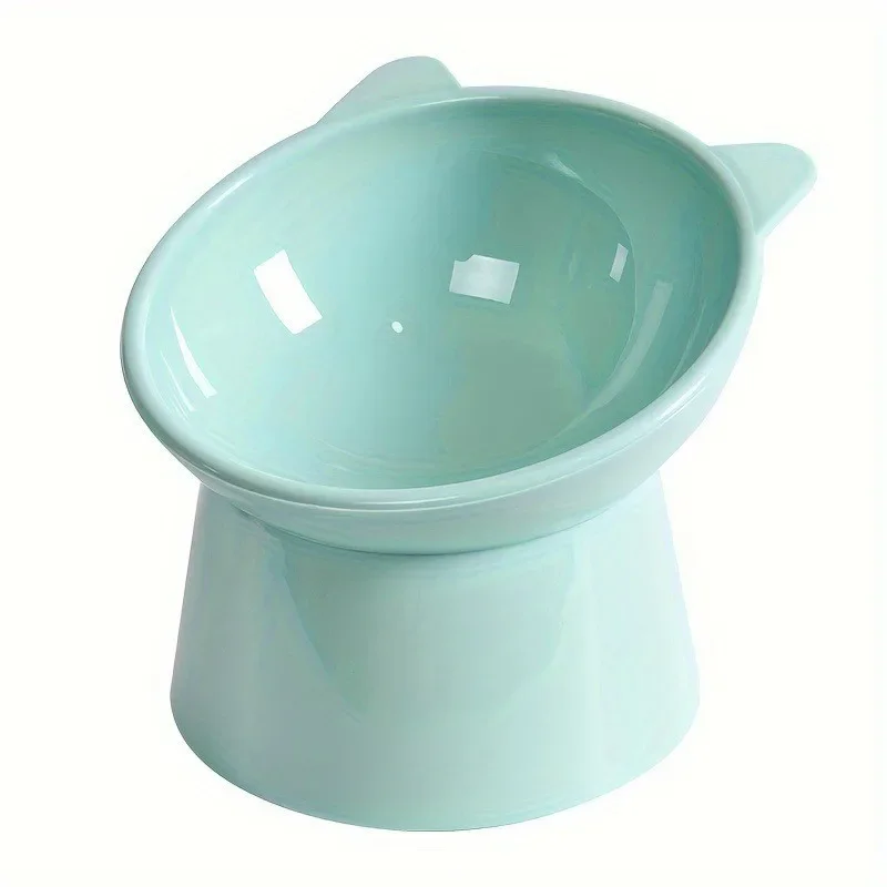 Pet drinking bowl, cat basin, high legged cat bowl, cat and dog feeding, tilted neck protection pet tableware, dog house