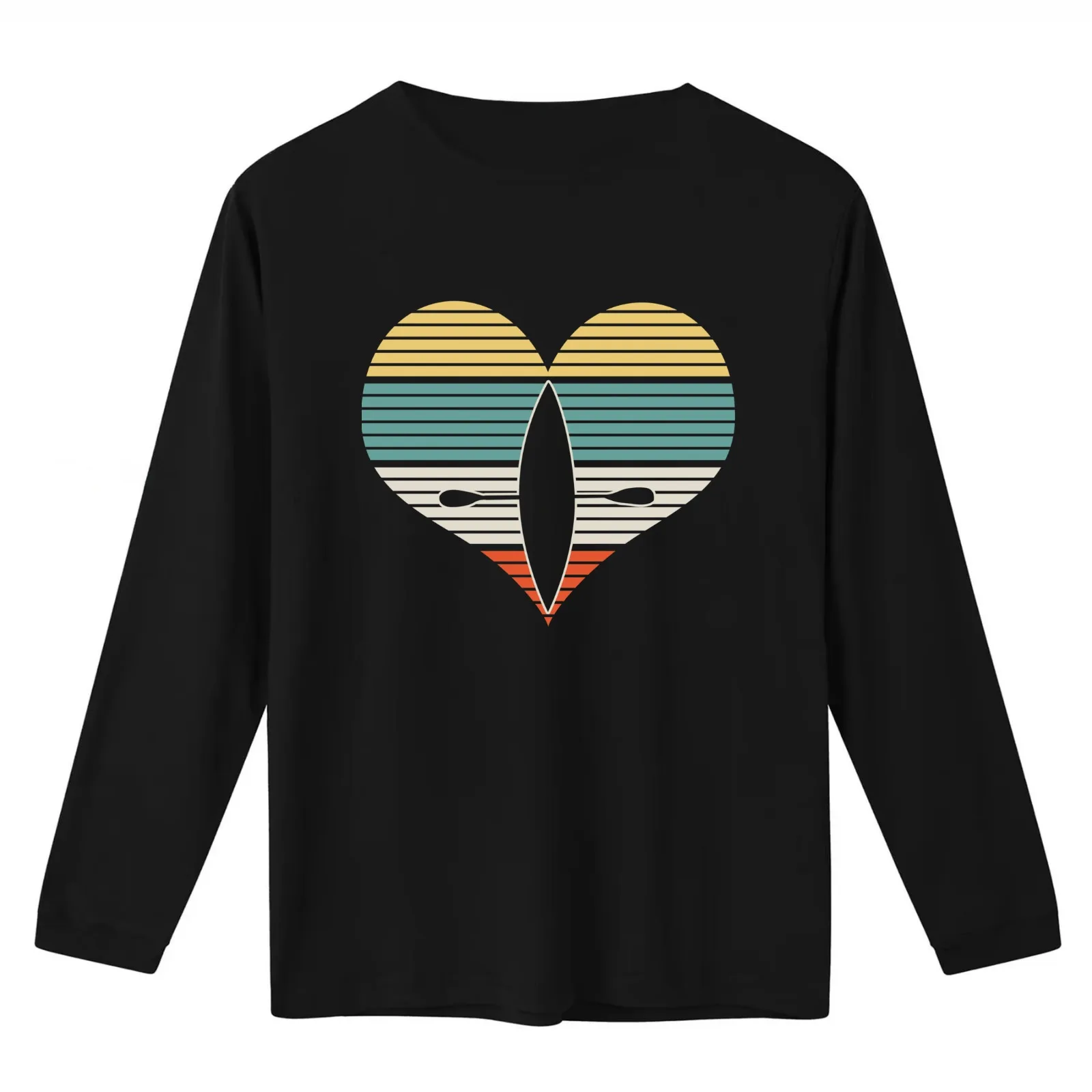 Kayak T-Shirt Summer Casual Cotton Tee Oversized Streetwear Tops Vintage Graphic Print Loose Fit Short Sleeve 100% Cotton