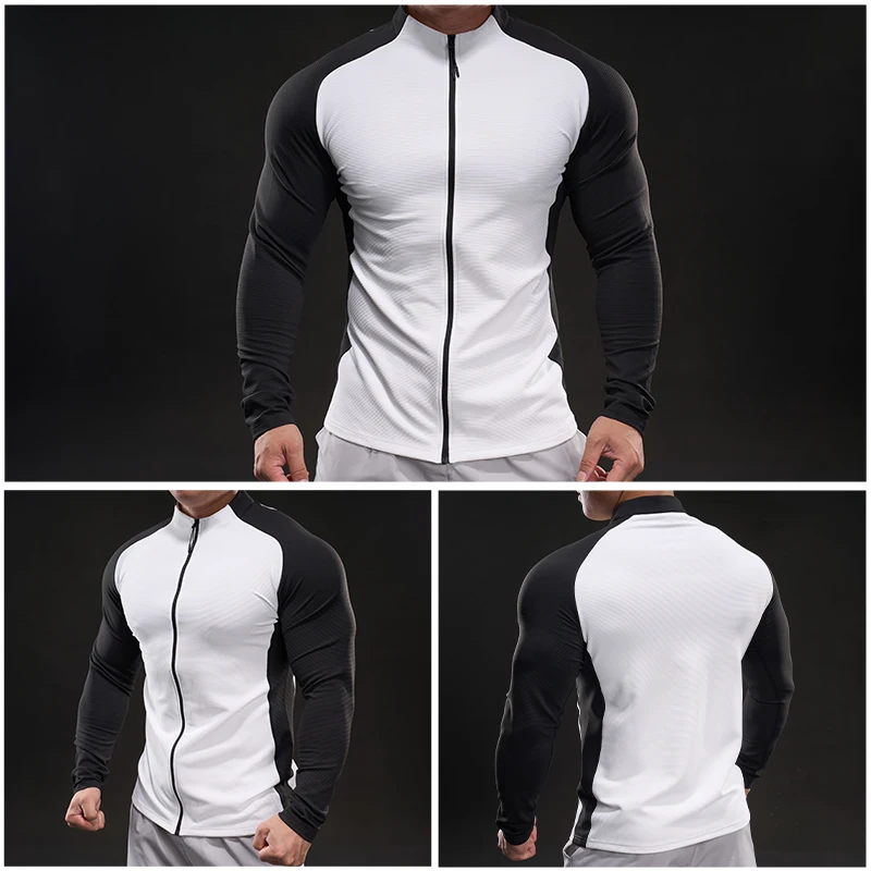 

Спортивная куртка с быстросохнущей тканью, модная, в стиле колор-блок, повседневная, винтажного цвета, на молнии, мужская, удобная, универсальная.