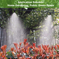 15M Misting Cooling Nozzle System Brass Atomizer Nozzles Greenhouse Micro Sprinklers Garden Sprayer Drip Irrigation