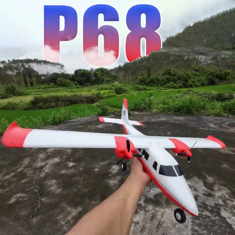 

Xfly 850mm P68 Pnp Rc Double-Engine Propeller Training Machine Model Outdoor Assembled Foam Remote Control Adult Toy