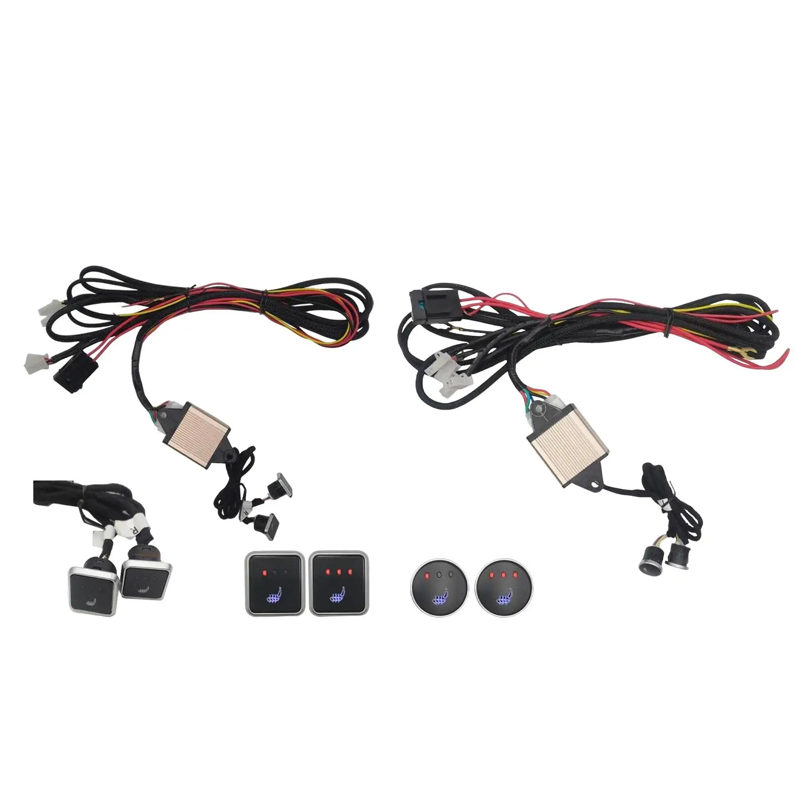 

Universal Seat Heater Switch Adjustable High Low Off Control Heated Cushion Switch Panel Car Accessory for