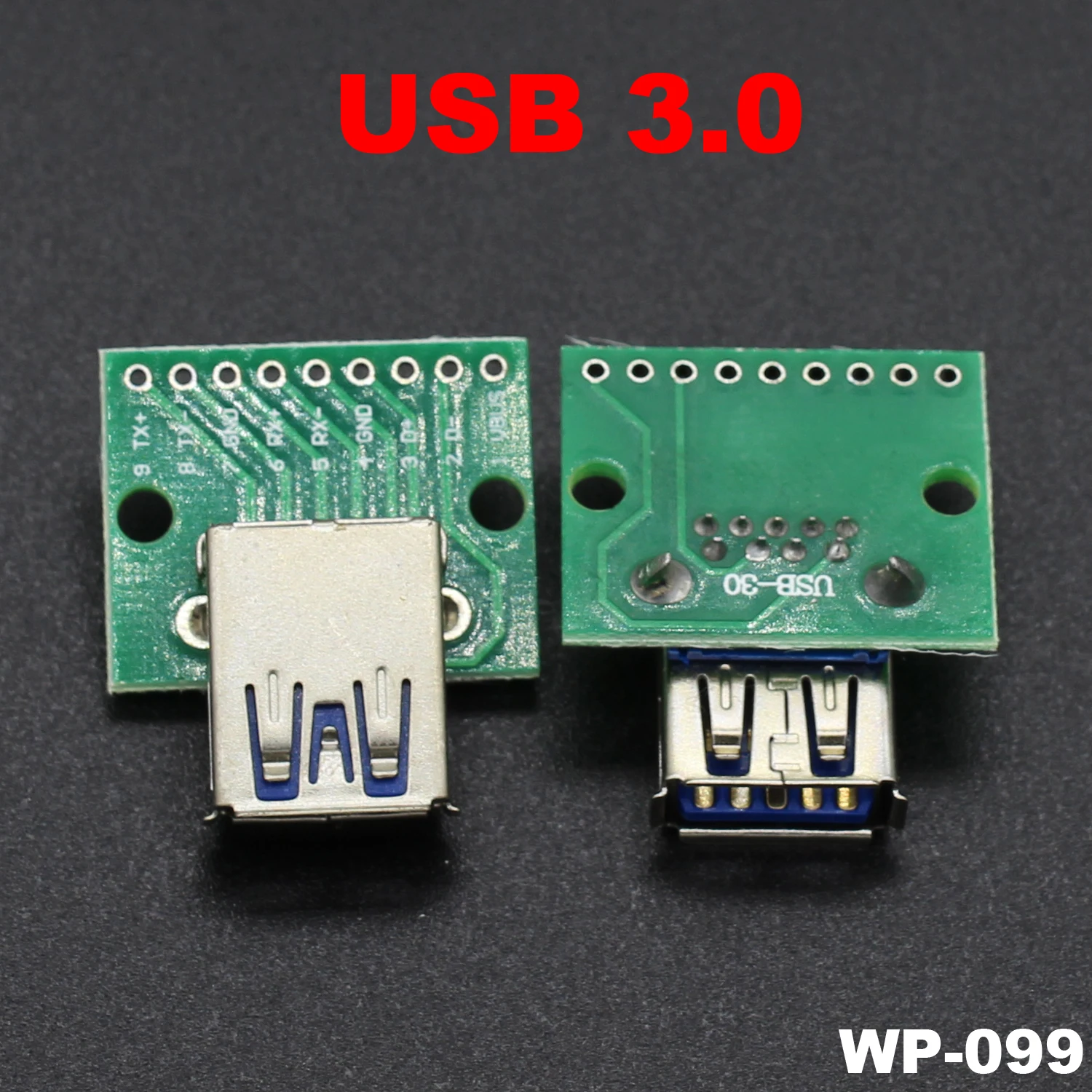 2PCS 5pcs 10PCS USB 3.0 A Female Connector Interface to 2.54mm DIP PCB Converter Adapter Breakout Board image 2