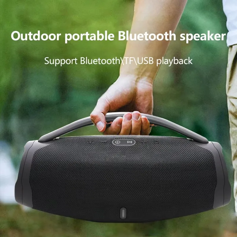 Subwoofer portátil para exteriores RGB estéreo TWS altavoz enchufable Boombox 3 Altavoz Bluetooth inalámbrico 20W soporte de alta potencia TF/AUX/USB