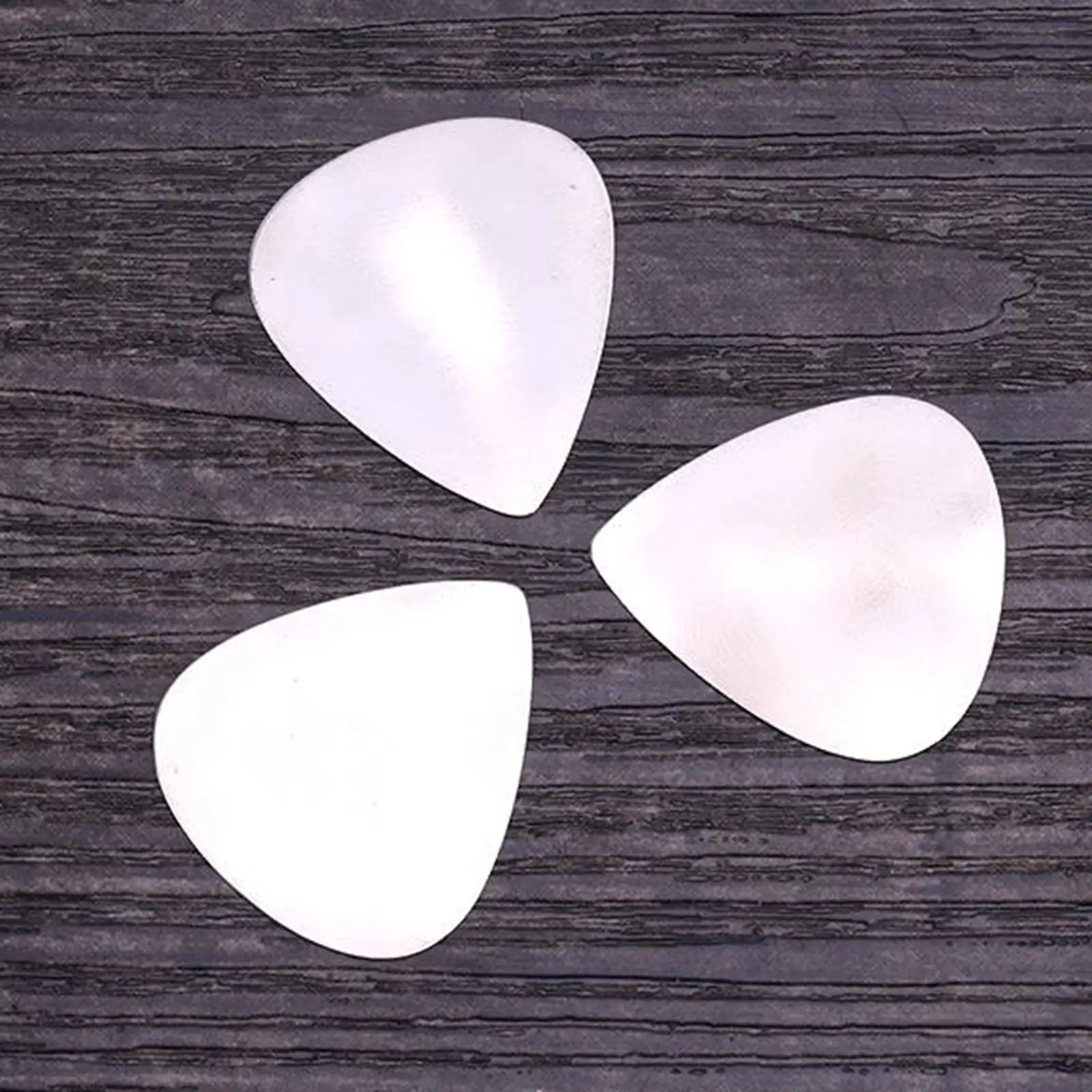 Stainless Steel Guitar Picks 0.3mm Sharp Sound Set Metal Plectrum for Electric Bass Playing and Exercise