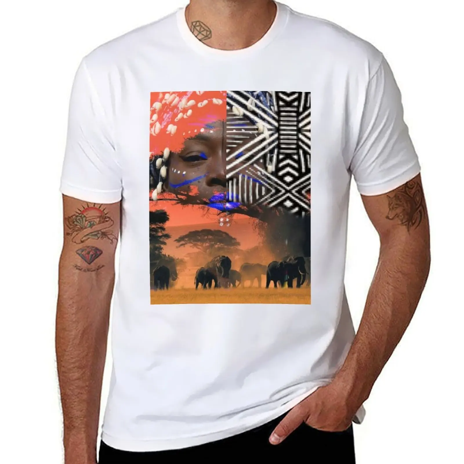 

From mother Africa Sticker T-Shirt t shirts for man graphic tees t shirt personalised