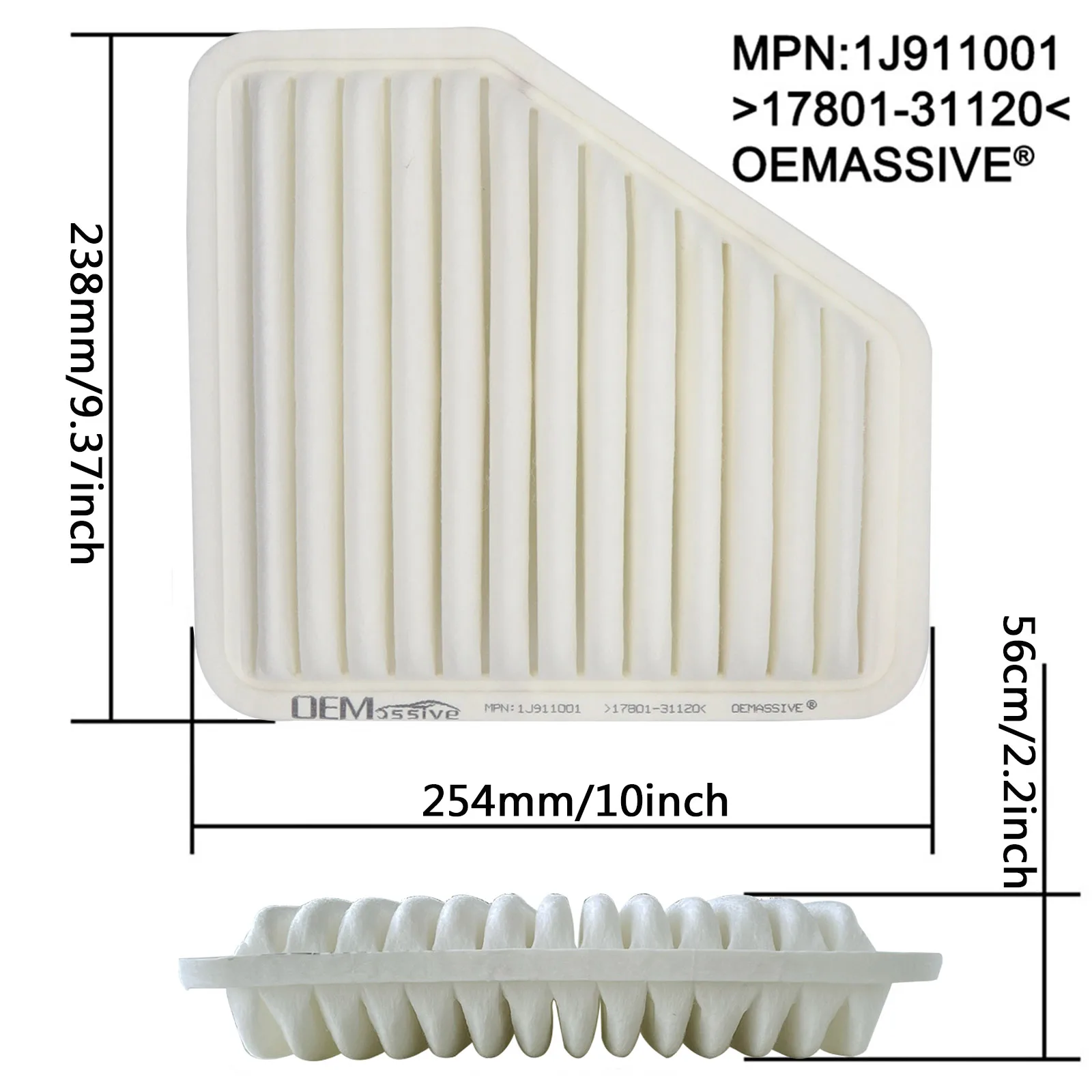 Combo Engine And Pollen Cabin Air Filter For Toyota RAV4 XA30 2006 2007 2008 2009 2010 2011 2012