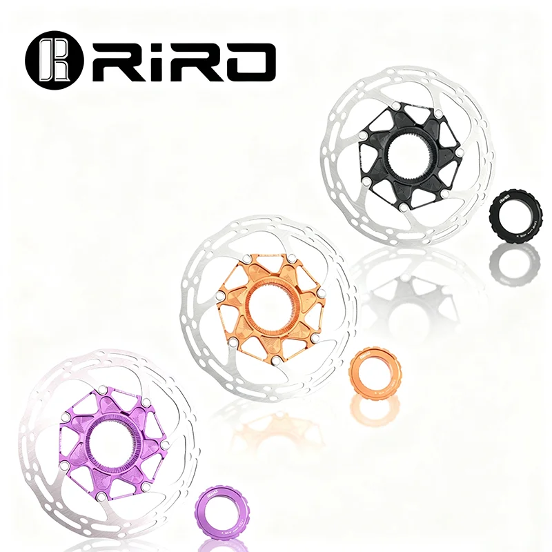 

RIRO Bike Brake Floating Rotor 140MM 160MM Center Lock Discs Lightweight High Strength Heat- dissipation disc Mountain Bike Part