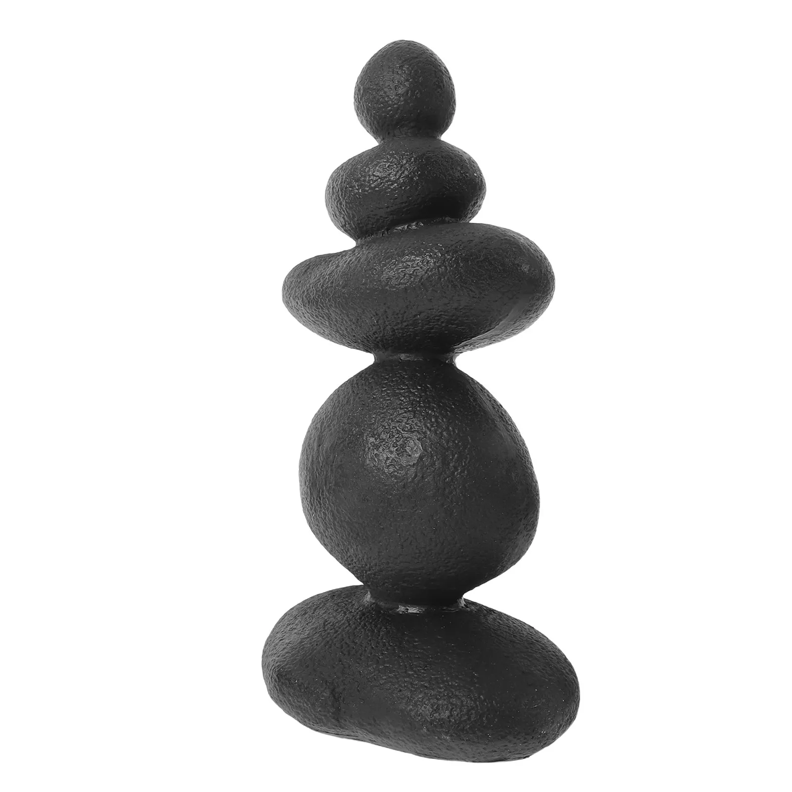 

Миниатюрная садовая скульптура из смолы в стиле дзен: 5 каменных украшений для патио в японском стиле, балансирующие камни-пагоды