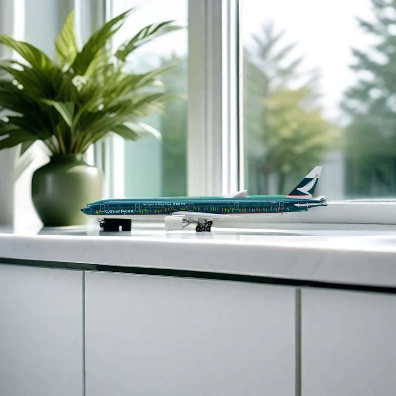 2024 New Diecast 1:400 Scale Cathay Pacific B777-300ER B-KPB Alloy Aircraft Model Collection Souvenir Ornaments Display Toys